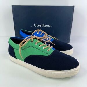 Club Room Men's Colorblocked Lace-Up Casual Sneaker Green 9.5M